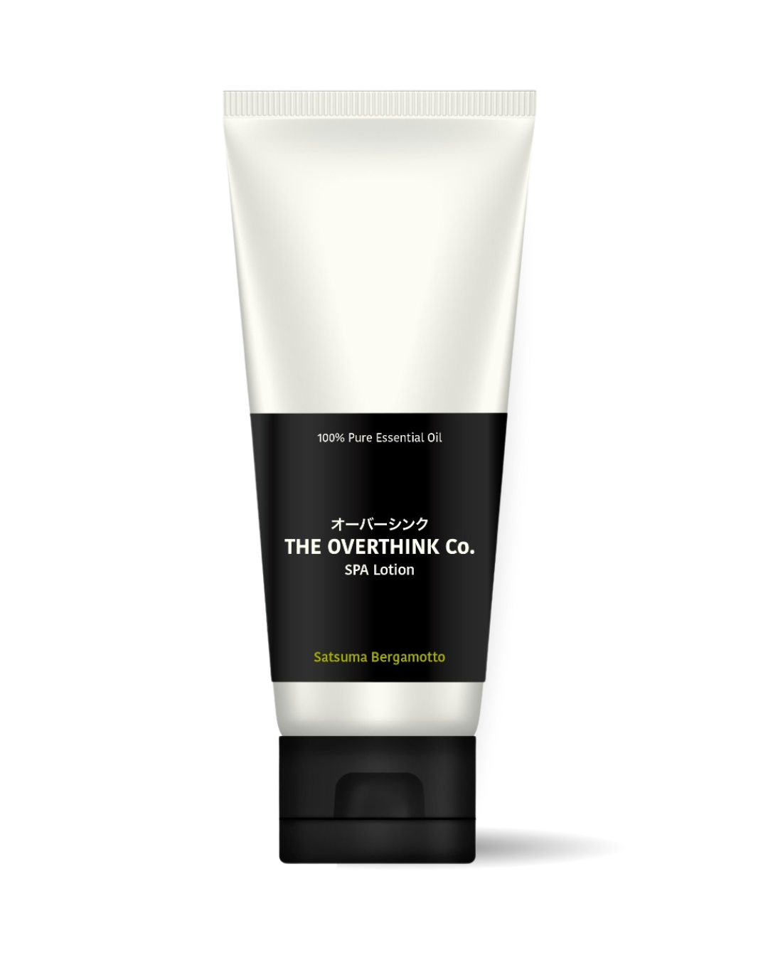 Tube of 'The Overthink Co.' Spa Lotion on a white background