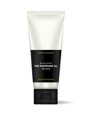Tube of 'The Overthink Co.' Spa Lotion on a white background
