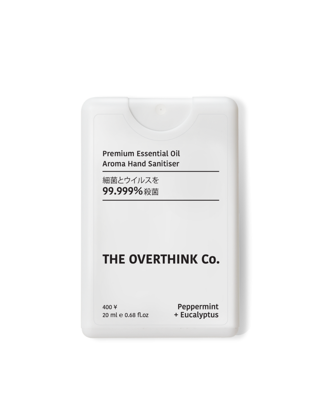 Peppermint + Eucalyptus Aroma Hand Sanitizer with Essential Oil